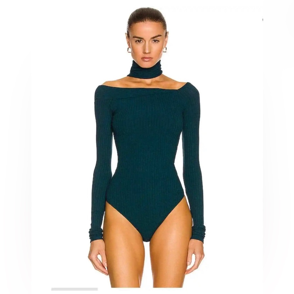 NWT Alix NYC Vance Bodysuit in Jade, XS
